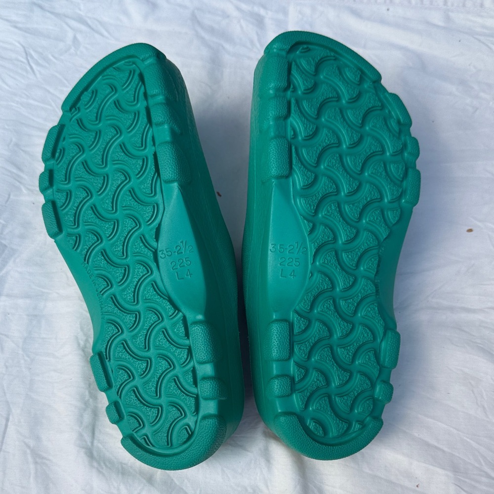 Birkenstock women’s Teal Slippers - Picture 3 of 4